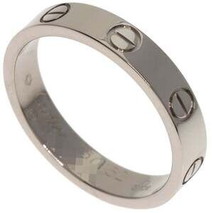 CARTIER Authentic 18k Silver Love Ring #52